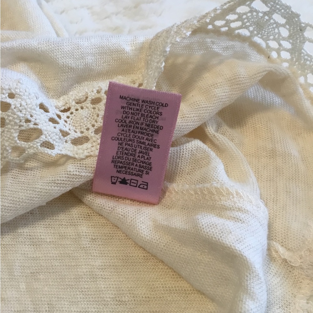 Calypso St. Barth Linen Sleeveless Cream Top Sz.S - Picture 8 of 9